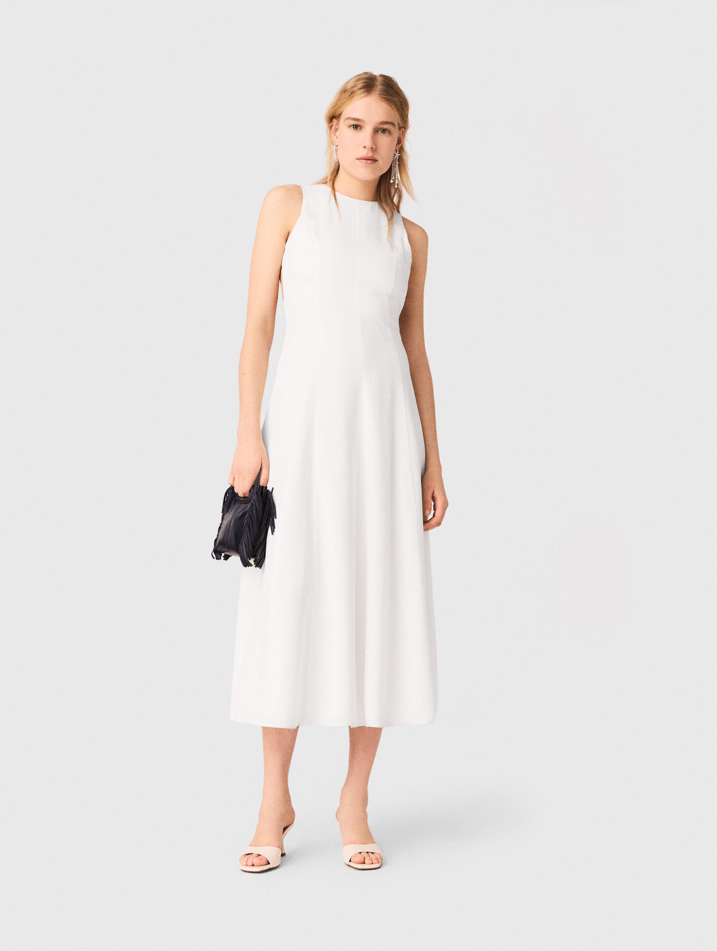 Backless midi dress